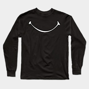 Big Smiley Face -Funny Gift for Girlfriend with Smile, illustration idea for Friend Long Sleeve T-Shirt